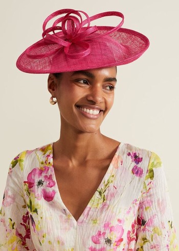 Phase Eight Pink Triple Twist Disc Fascinator Hats Pink Canada | JTZPIE-541